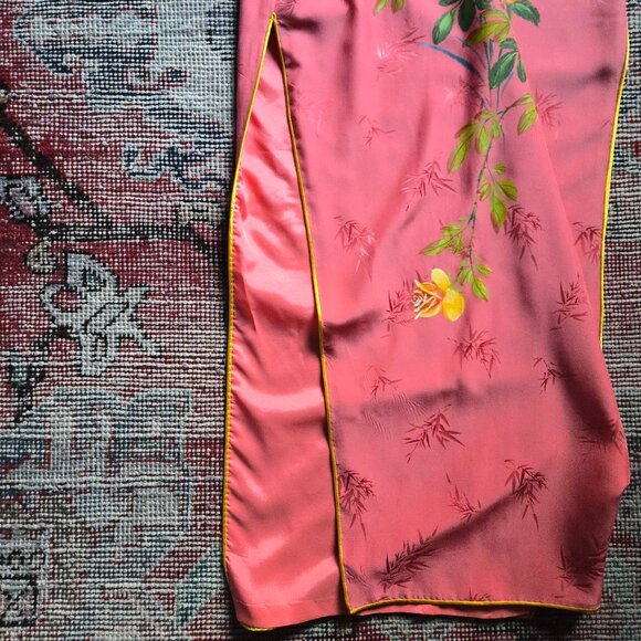 Vintage Painted Cheongsam Dress (Size XS) - Picture 7 of 11